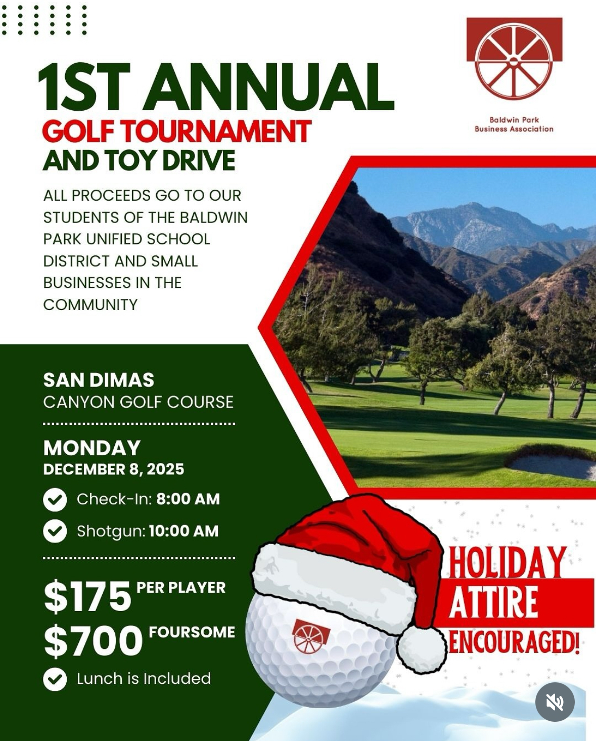 1st Annual Golf Tournament Flyer